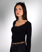 Black Lace Top