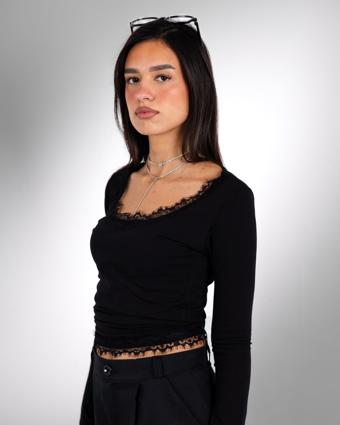 Black Lace Top