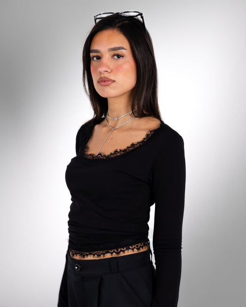 Black Lace Top