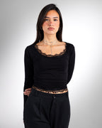 Black Lace Top