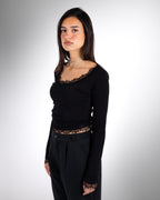 Black Lace Top