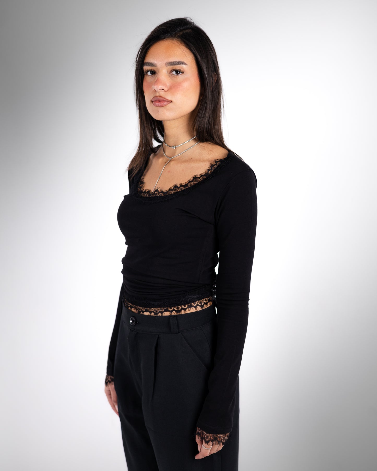 Black Lace Top