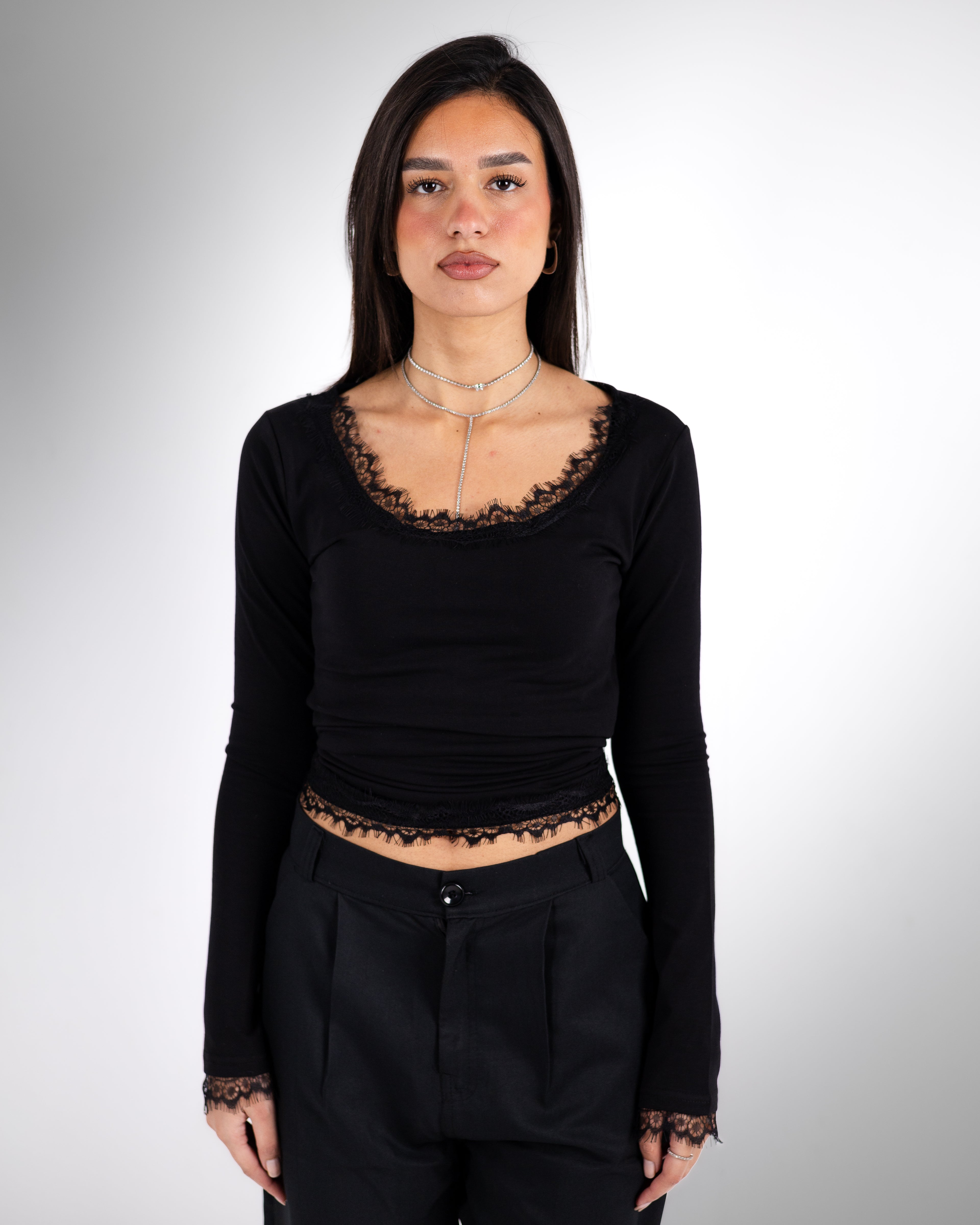 Black Lace Top