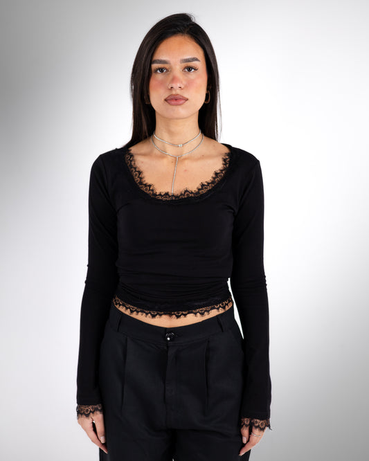 Black Lace Top
